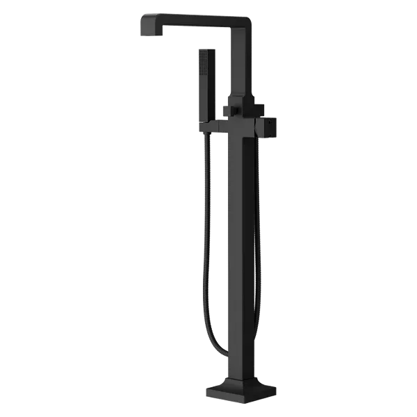 Pfister Brushed Black Free-standing Tub Filler Without Handles LG6-1VRVB