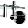ALFI brand AB9549 Polished Chrome Wall Mounted Double Glass Shower Shelf Bathroom Accessory