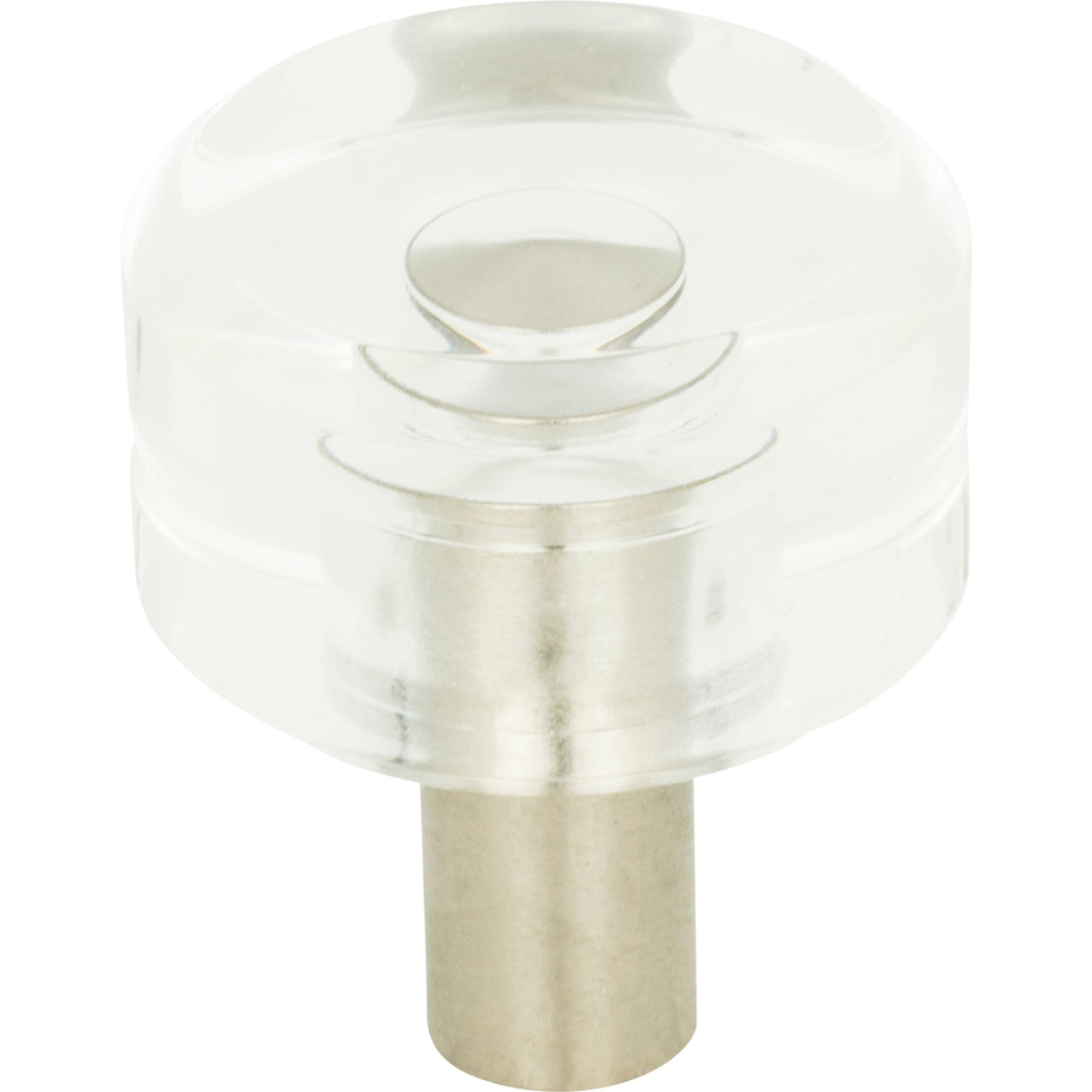 Atlas Homewares Optimism Round Knob 1 3/16 Inch Brushed Nickel