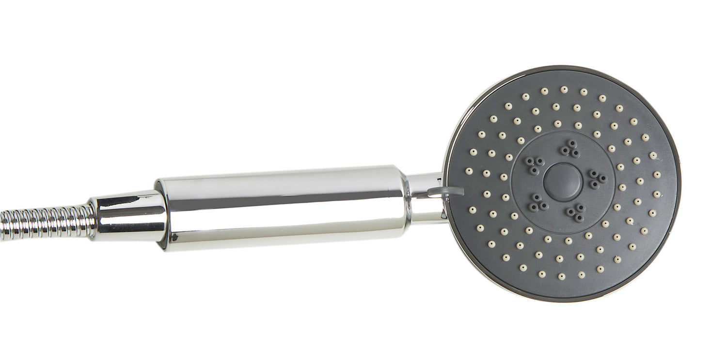 AB2758-PC Polished Chrome Floor Mounted Tub Filler + Mixer /w additional Hand Held Shower Head