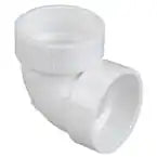 2 in. PVC DWV 90-Degree Hub x Hub Vent Elbow