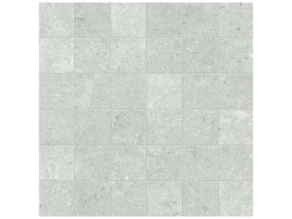 Anatolia 2X2 Mosaic Coliseo Platinum Matte Porcelain Tile 4501-0568-0 *** 1 Sheet = .96 Sf *** Platinum 2x2 - premium natural stone mosaic tile from Anatolia Tile, available at PoshHaus showroom in Keene, NH
