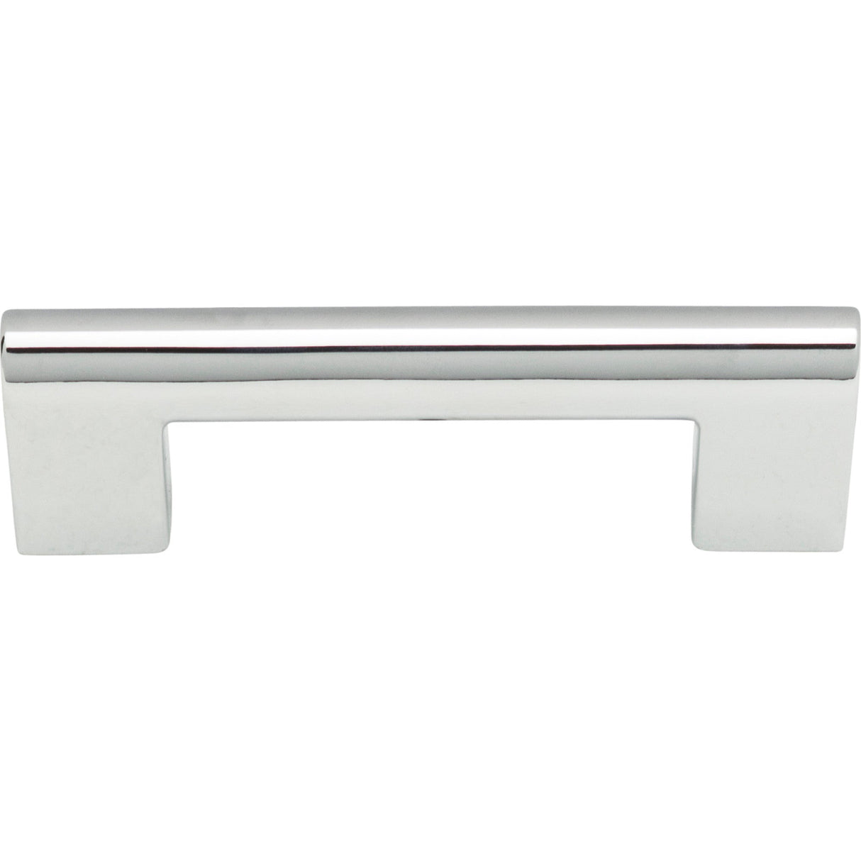 Atlas Homewares Round Rail Pull 3 Inch (c-c) Polished Chrome