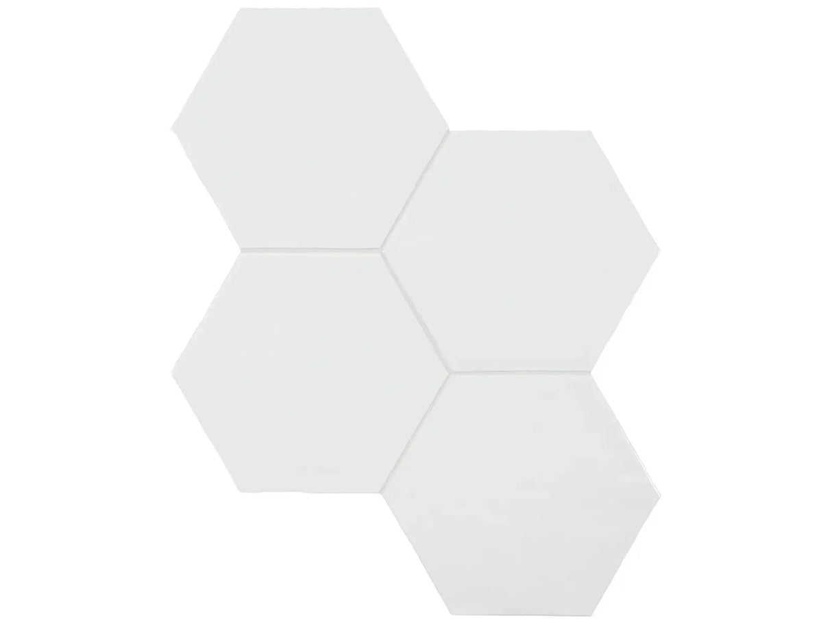 Anatolia Tile 6" Hex Teramoda Powder Glossy 4000-0254-0 Powder Hexagon - premium natural stone mosaic tile from Anatolia Tile, available at PoshHaus showroom in Keene, NH