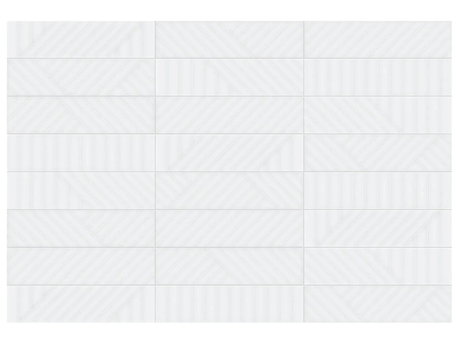 Anatolia Geometra 3X12 Maze Powder Glossy Ceramic Wall Tile 4000-0314-0 Powder Maze 3x12 - premium natural stone mosaic tile from Anatolia Tile, available at PoshHaus showroom in Keene, NH