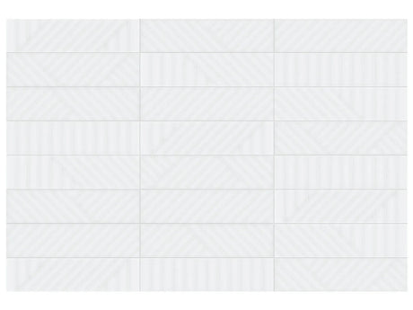 Anatolia Geometra 3X12 Maze Powder Glossy Ceramic Wall Tile 4000-0314-0 Powder Maze 3x12 - premium natural stone mosaic tile from Anatolia Tile, available at PoshHaus showroom in Keene, NH