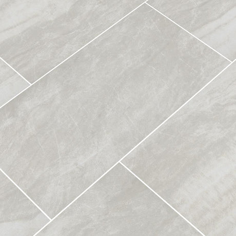 praia grey polished porcelain floor and wall tile msi collection NPRAGRE2448P product shot multiple tiles angle view #Size_24"x48"