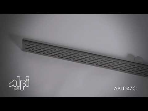 ALFI brand 47" Stainless Steel Linear Shower Drain with Groove Holes