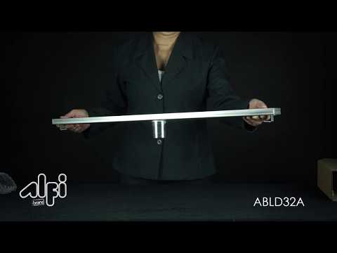 ALFI brand ABLD32A 32" Modern Stainless Steel Linear Shower Drain  w/o Cover