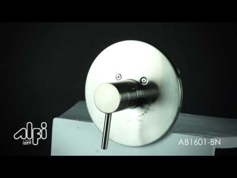 ALFI brand AB1601-BN Brushed Nickel Pressure Balanced Round Shower Mixer
