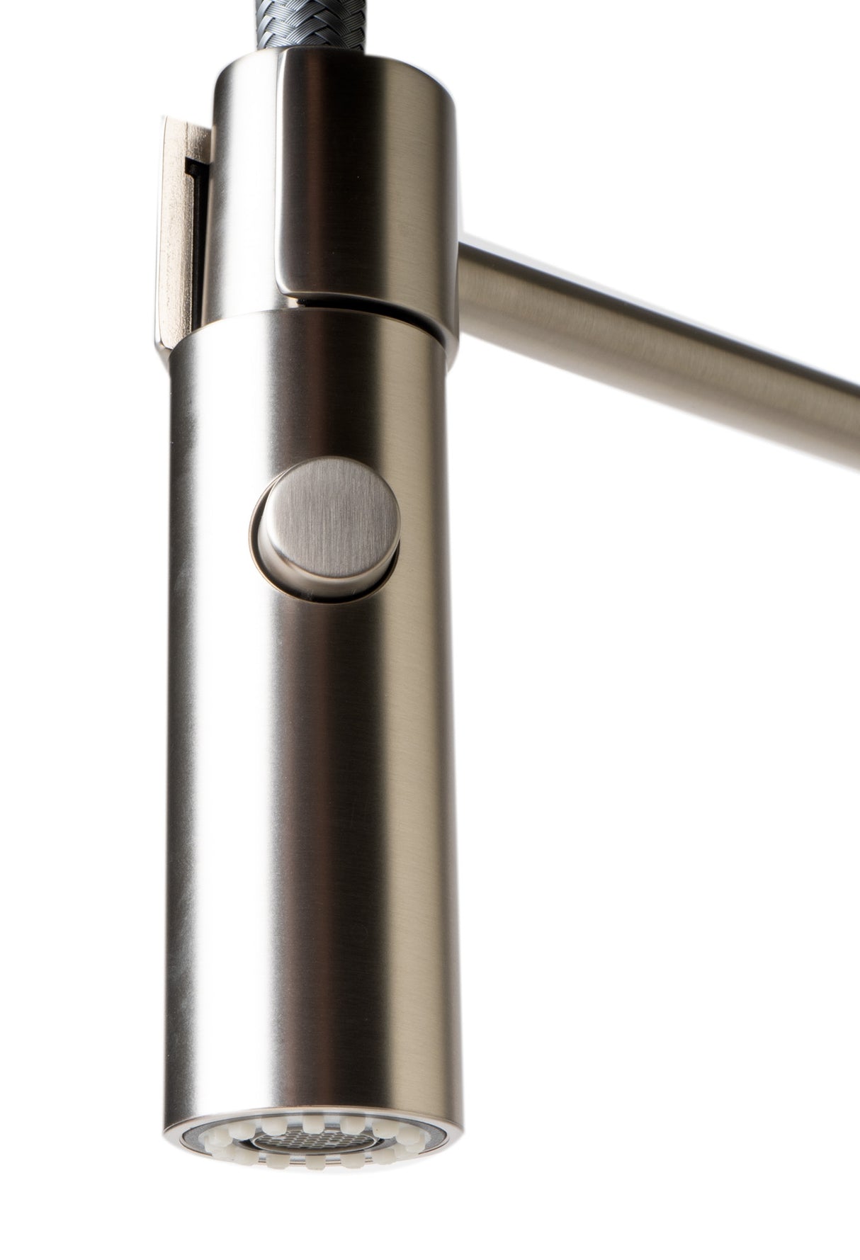 Brushed Nickel Commercial Spring Kitchen Faucet