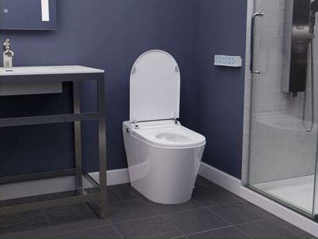 ENVO Echo Elongated Smart Toilet Bidet in White with Auto Open, Auto Close, Auto Flush, and Heated Seat