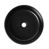 ALFI brand ABC907-BM Black Matte 15" Round Above Mount Ceramic Sink