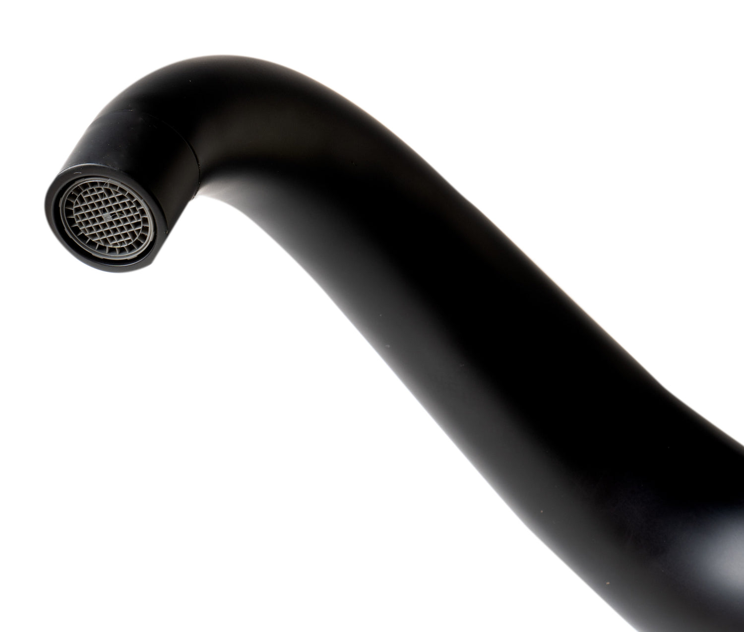 Black Matte Tall Wave Single Lever Bathroom Faucet
