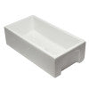 ALFI brand AB3618HS-W 36 inch White Reversible Smooth / Fluted Single Bowl Fireclay Farm Sink