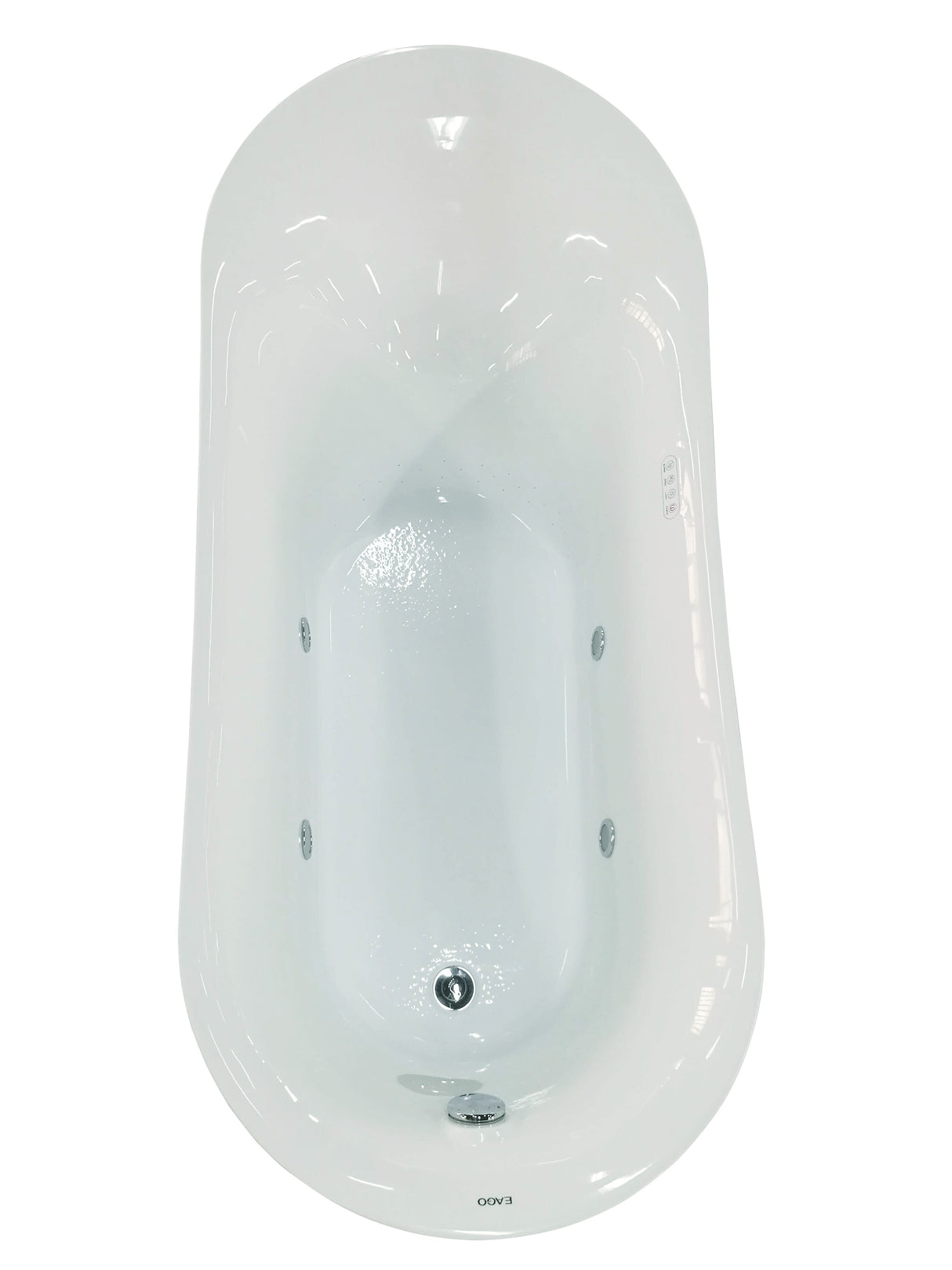 EAGO AM2140  6 Foot White Free Standing Air Bubble Bathtub