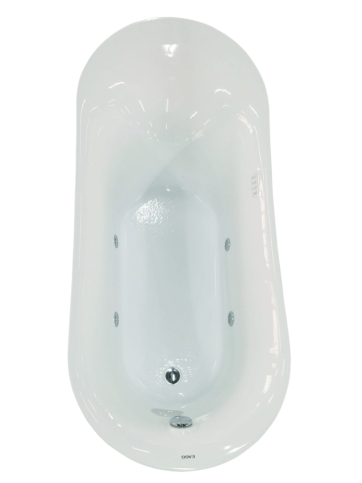 EAGO AM2140 6 Foot White Free Standing Air Bubble Bathtub