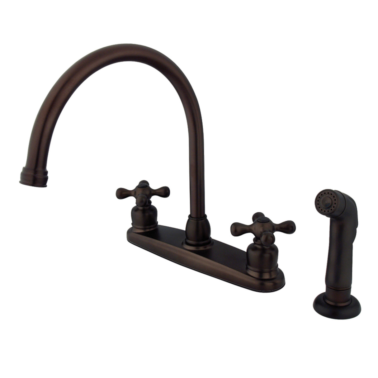 Kingston Brass KB725AXSP Vintage 8-Inch Centerset Kitchen Faucet, Oil Rubbed Bronze