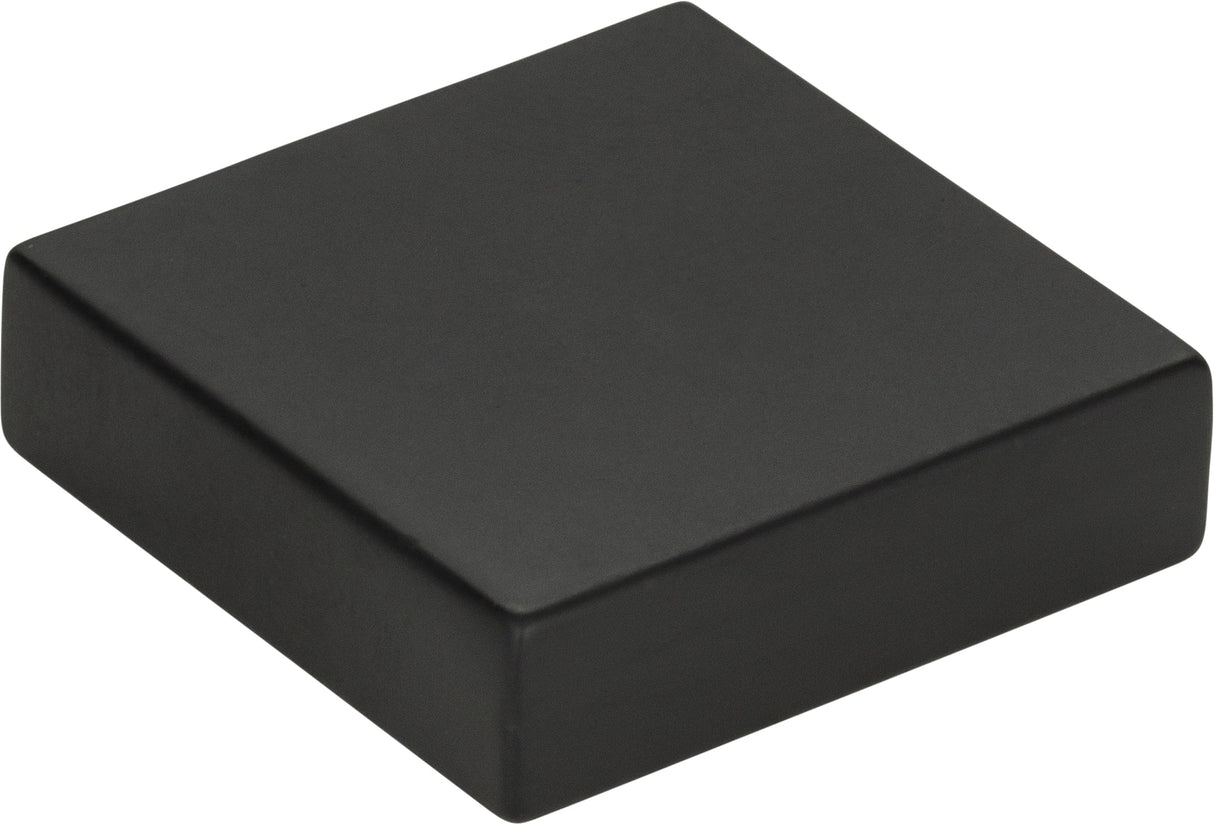 Atlas Homewares Thin Square Knob 1 1/4 Inch Matte Black