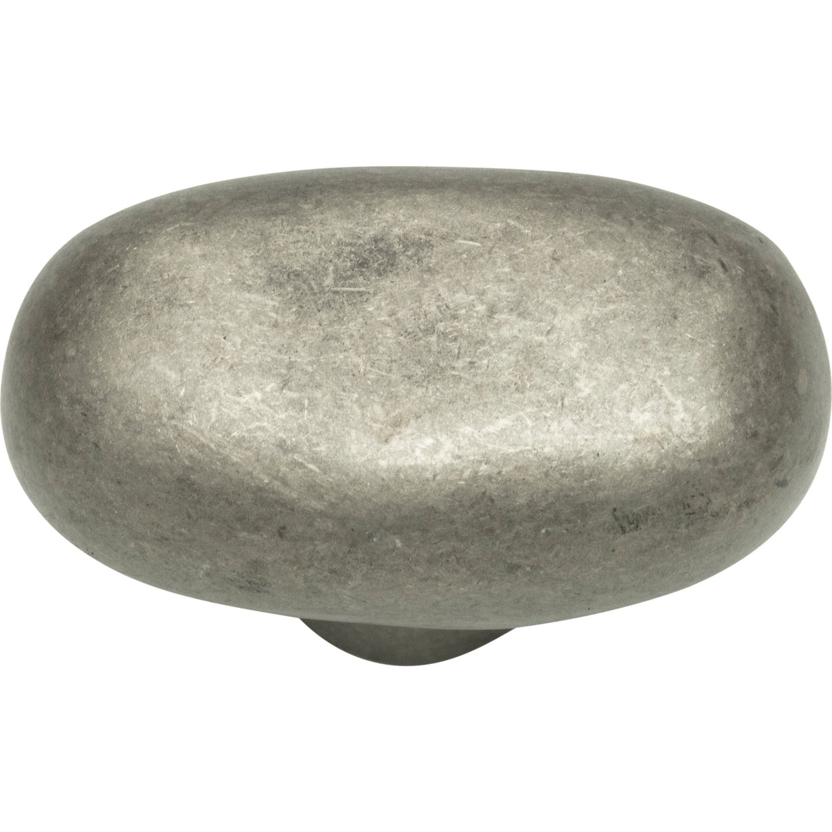 Atlas Homewares Distressed Oval Knob 1 11/16 Inch Pewter