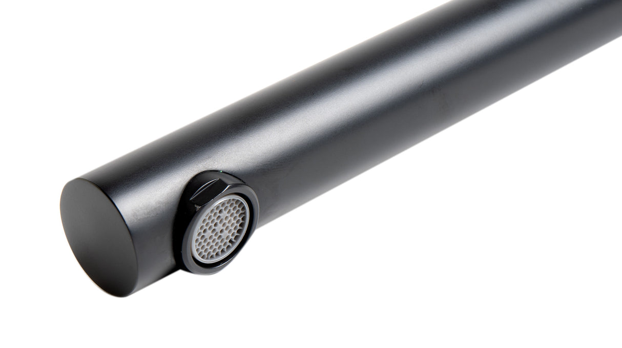 Black Matte Round Foldable Tub Spout