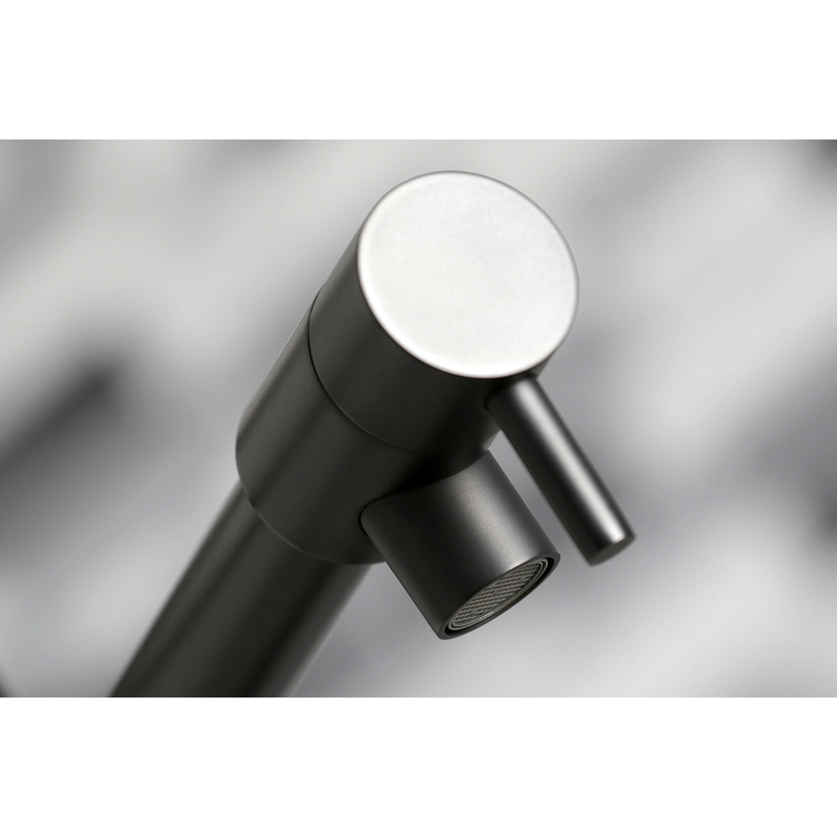 Gourmetier LS8500CTL Continental Single-Handle Pre-Rinse Kitchen Faucet, Matte Black