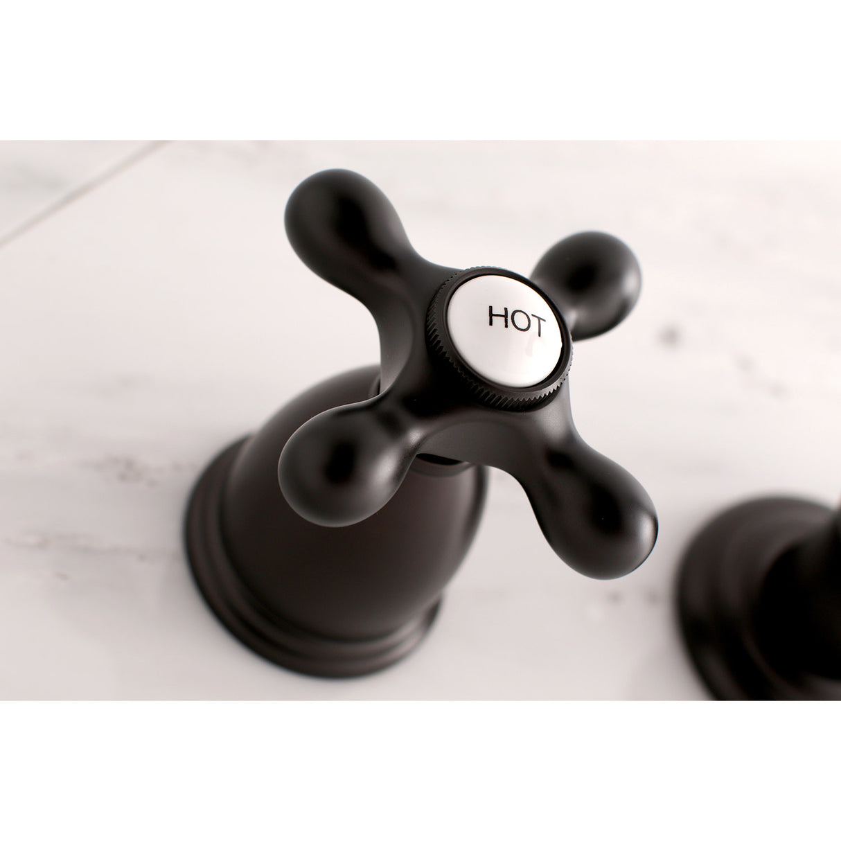 Kingston Brass KS3125AX Vintage 2-Handle Wall Mount Bathroom Faucet, Oil Rubbed Bronze