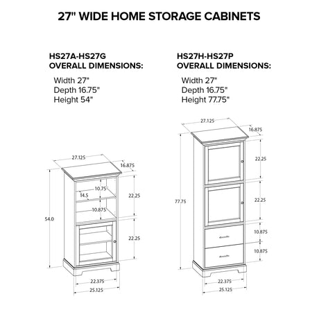 Howard Miller 27" Home Storage Cabinet HS27G