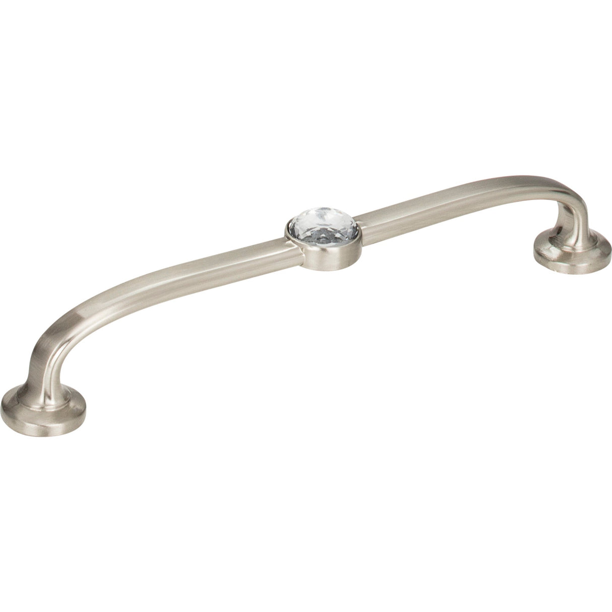 Atlas Homewares Legacy Crystal Bracelet Pull 5 1/16 Inch (c-c) Brushed Nickel