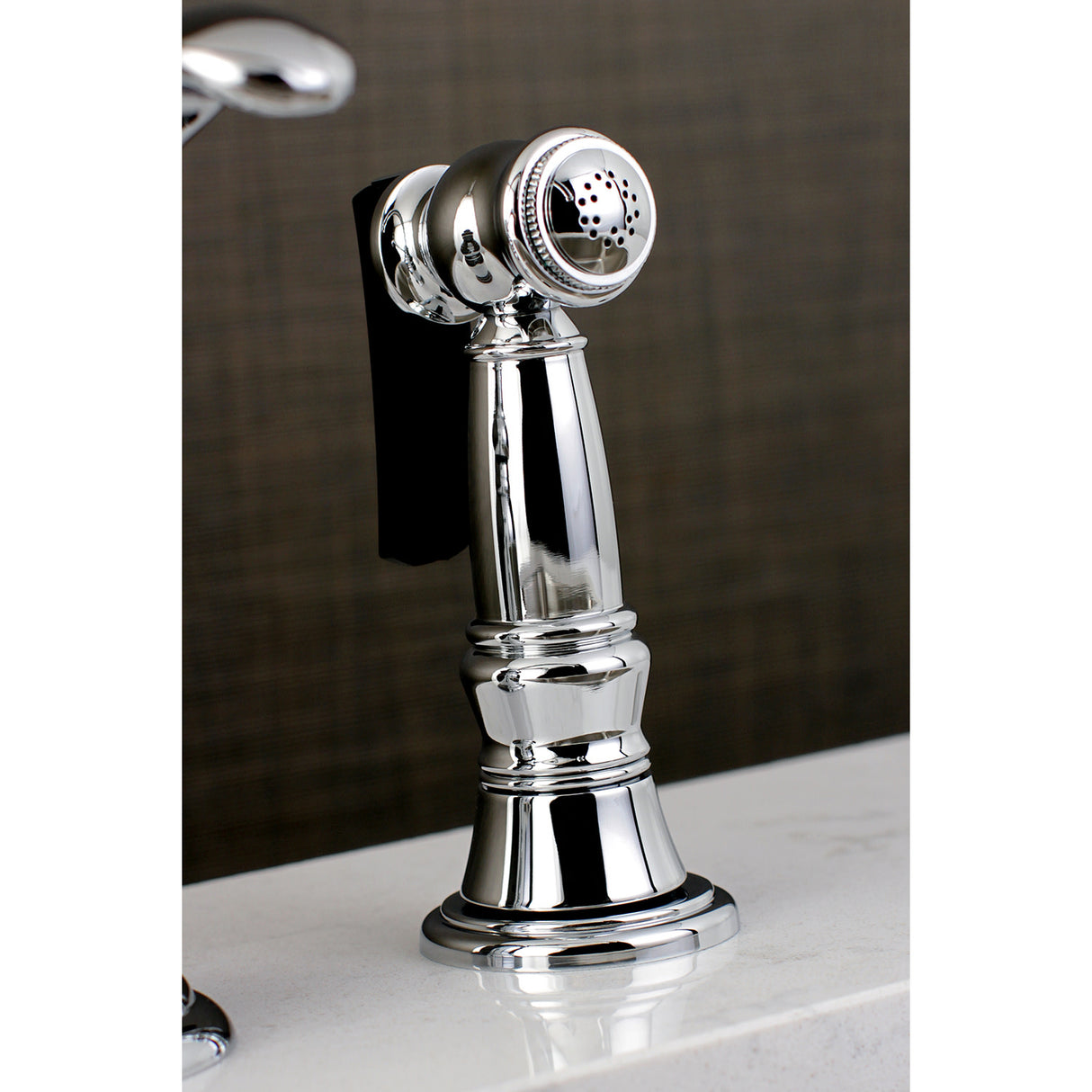 Kingston Brass KS7821TLBS Templeton Single-Handle Widespread Kitchen Faucet, Polished Chrome