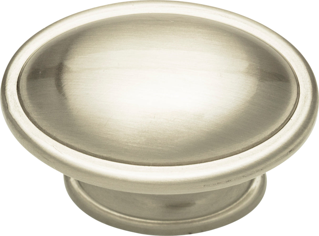 Atlas Homewares Austen Oval Knob 1 5/16 Inch Brushed Nickel
