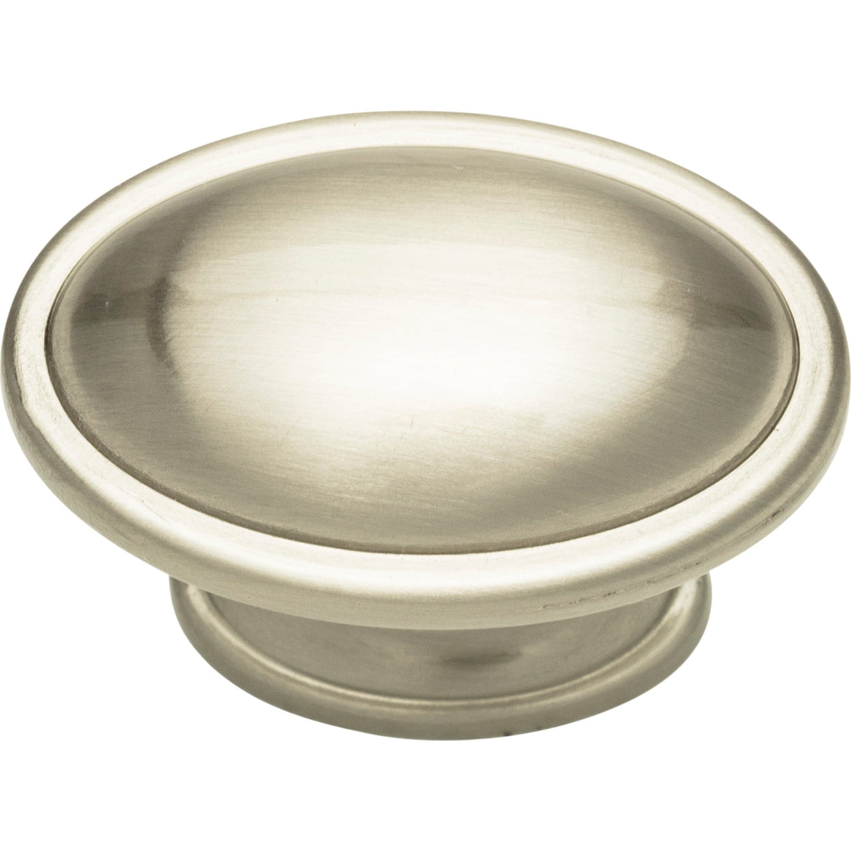 Atlas Homewares Austen Oval Knob 1 5/16 Inch Brushed Nickel