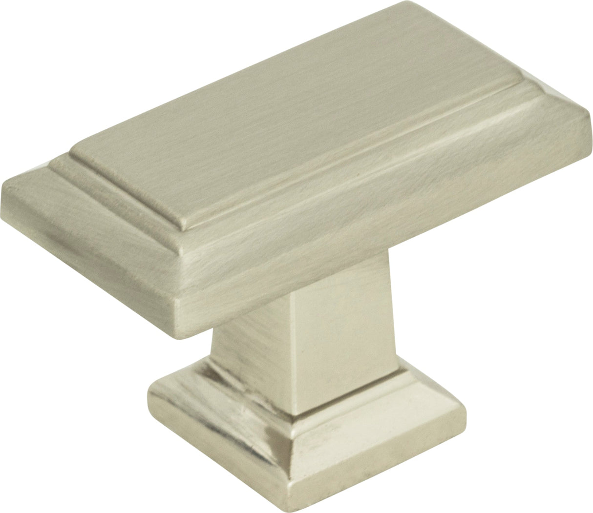 Atlas Homewares Sutton Place Rectangle Knob 1 7/16 Inch Brushed Nickel