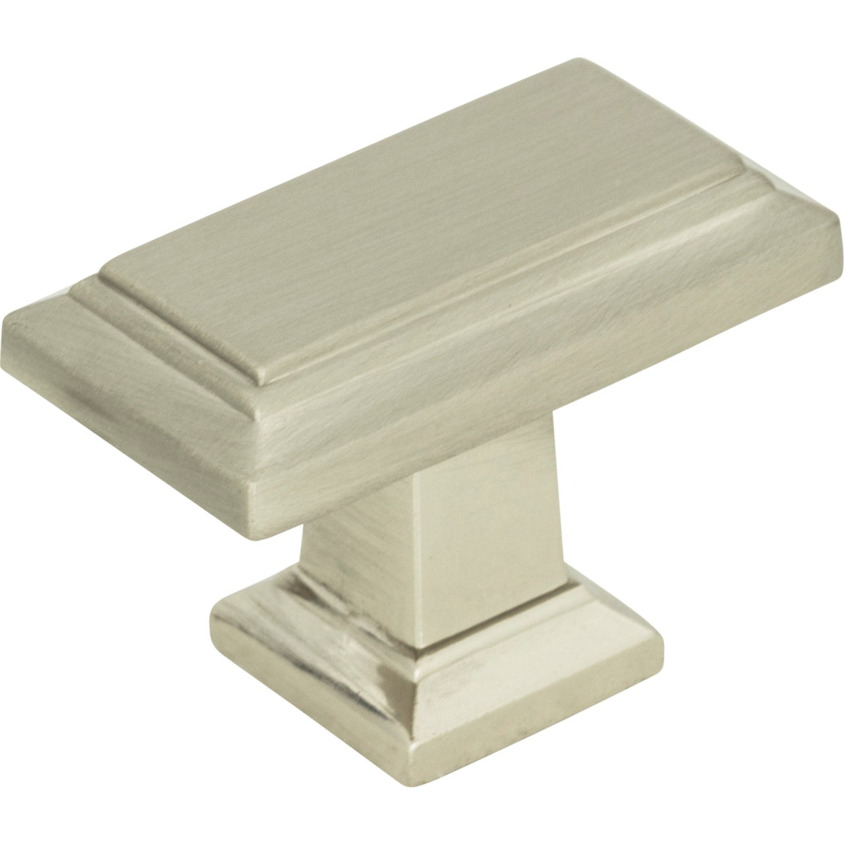 Atlas Homewares Sutton Place Rectangle Knob 1 7/16 Inch Brushed Nickel