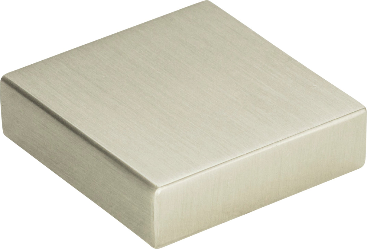 Atlas Homewares Thin Square Knob 1 1/4 Inch Brushed Nickel