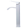 ALFI brand AB1158-PC Tall Polished Chrome Tall Square Body Curved Spout Single Lever Bathroom Faucet
