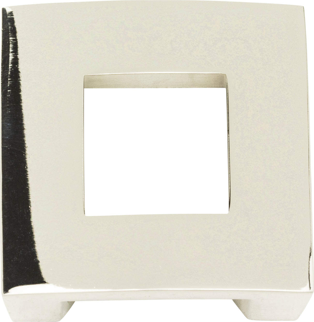 Atlas Homewares Centinel Square Knob 1 1/4 Inch (c-c) Polished Nickel