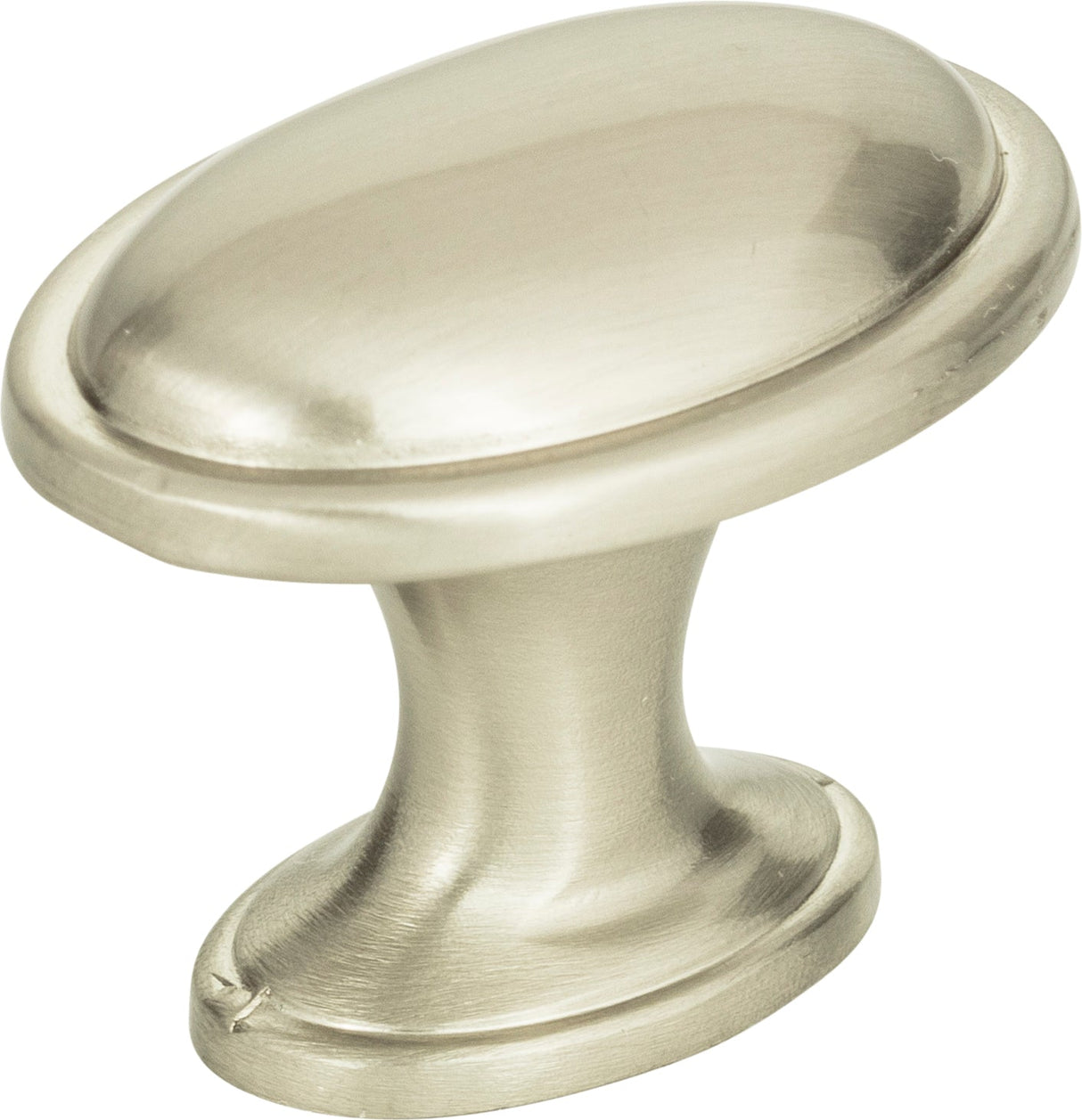 Atlas Homewares Austen Oval Knob 1 5/16 Inch Brushed Nickel