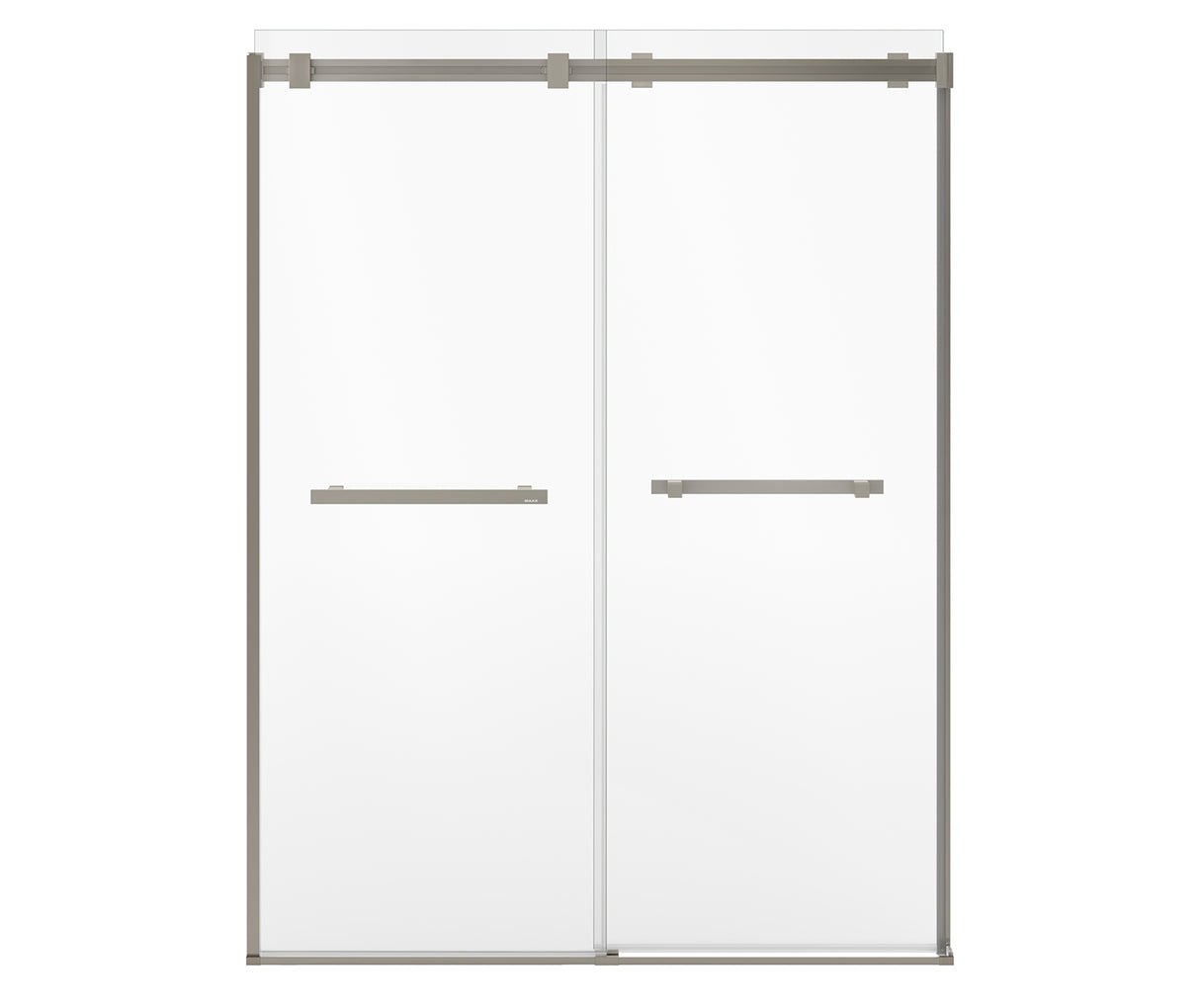 MAAX 136955-810-305-000 Duel Alto 56-59 X 78 in. 8mm Bypass Shower Door for Alcove Installation with GlassShield® glass in Brushed Nickel