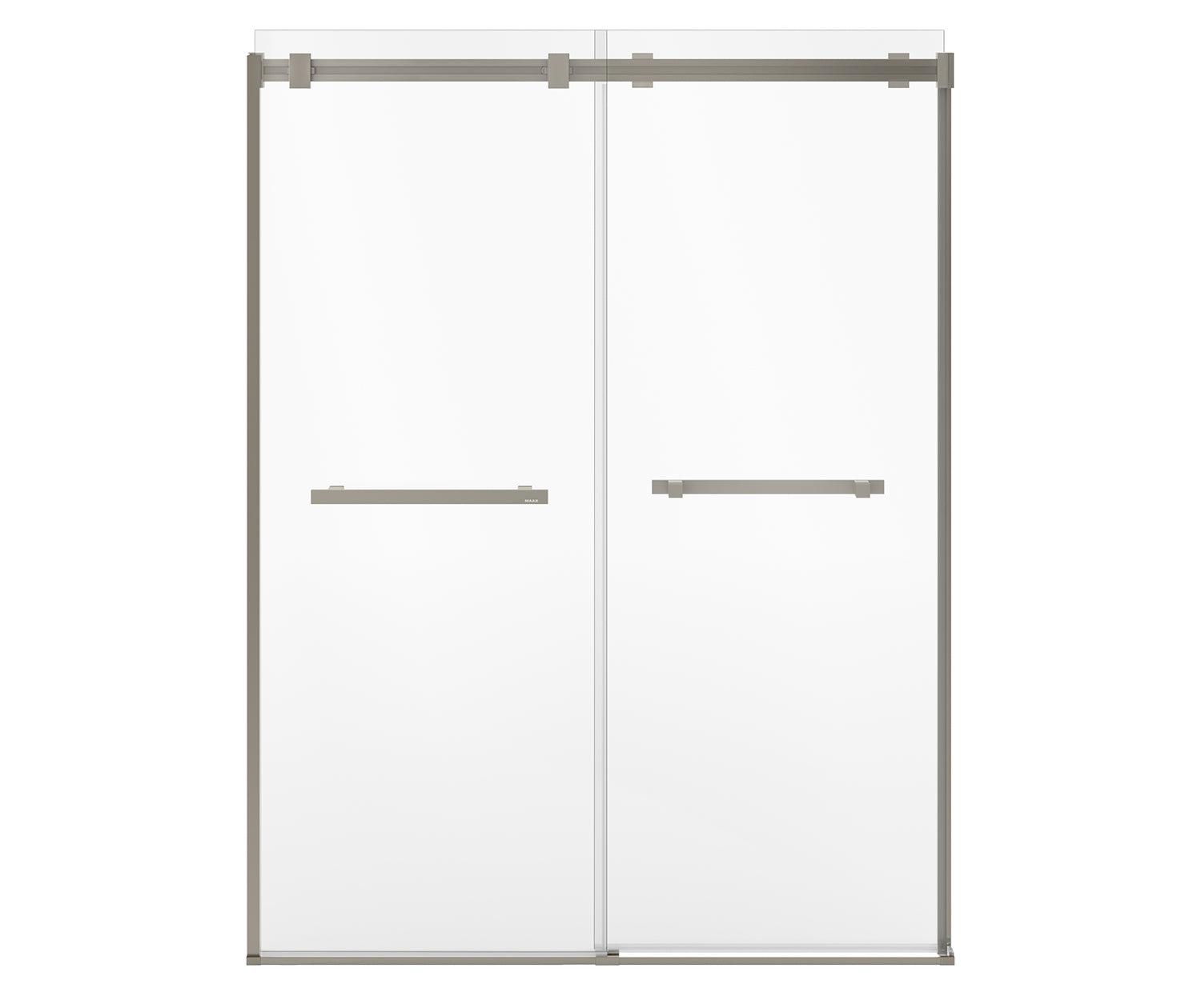 MAAX 136955-810-305-000 Duel Alto 56-59 X 78 in. 8mm Bypass Shower Door for Alcove Installation with GlassShield® glass in Brushed Nickel
