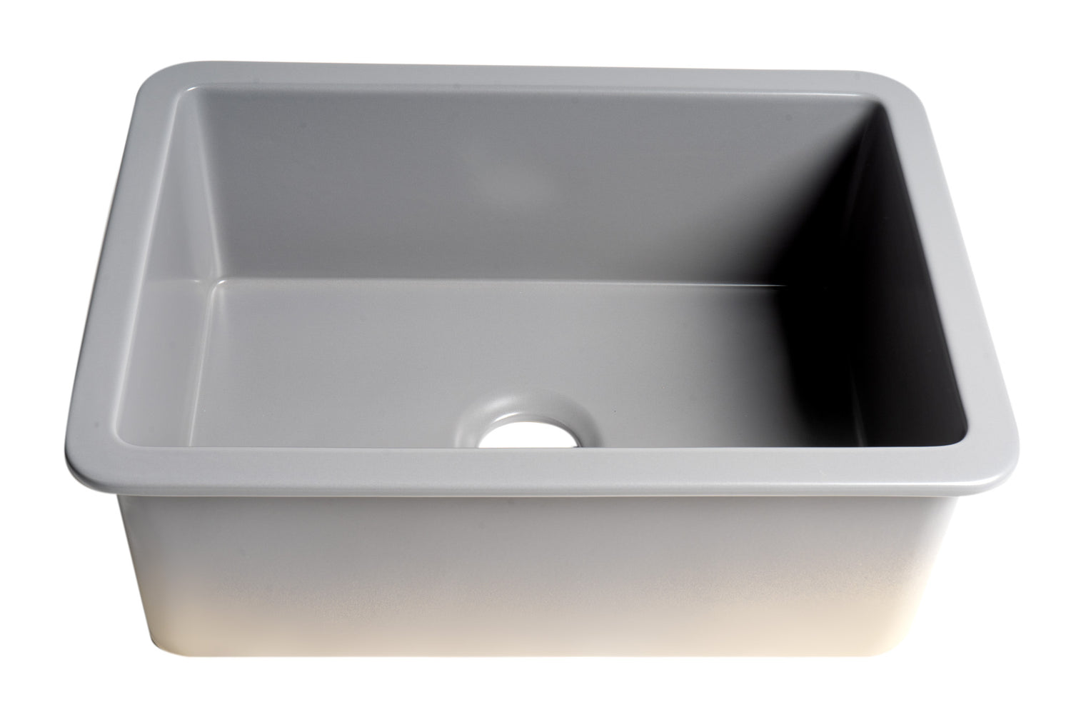 Gray Matte 27" x 18" Fireclay Undermount / Drop In Firelcay Kitchen Sink