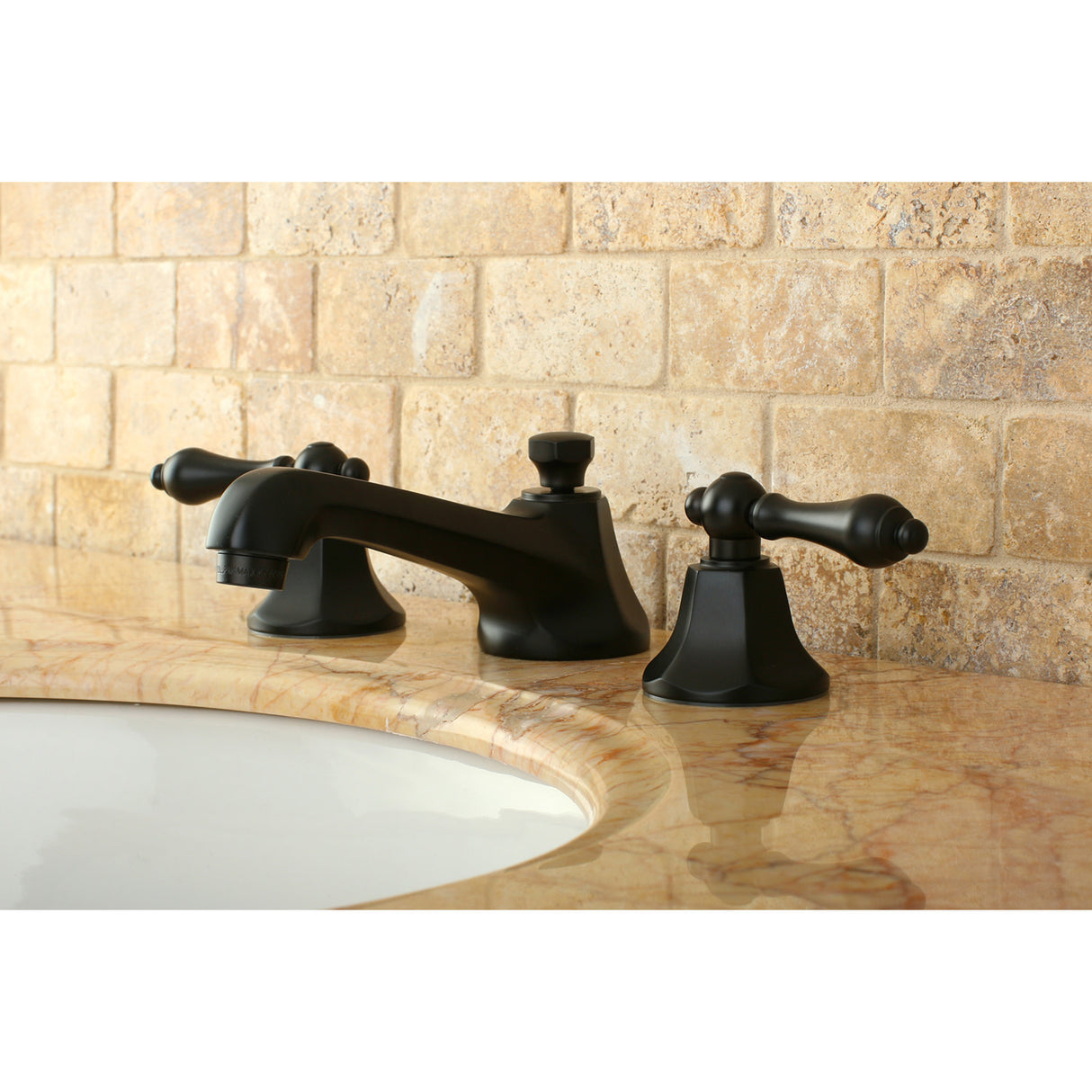 Kingston Brass KS4465AL 8 in. Widespread Bathroom Faucet, Oil Rubbed Bronze
