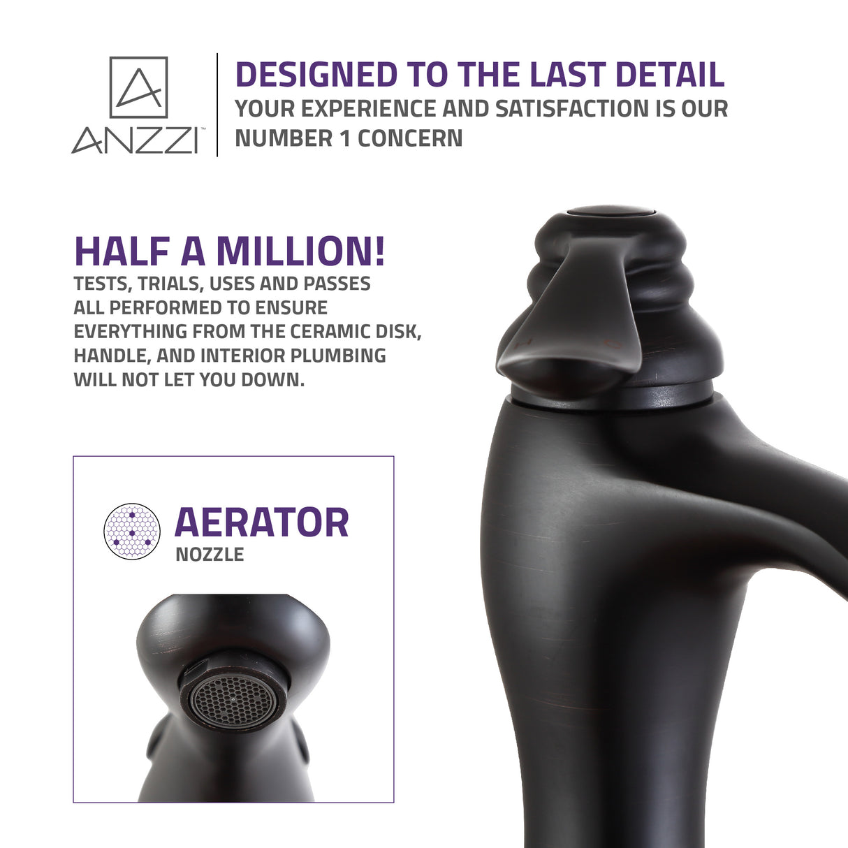 ANZZI L-AZ104ORB Anfore Single Hole Single Handle Bathroom Faucet in Oil Rubbed Bronze