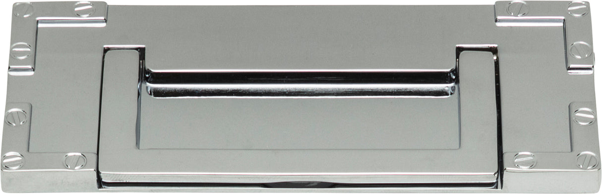 Atlas Homewares Campaign L-Bracket Drop Pull 3 Inch (c-c) Polished Chrome