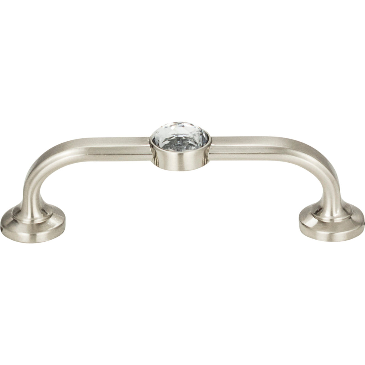 Atlas Homewares Legacy Crystal Bracelet Pull 3 Inch (c-c) Brushed Nickel