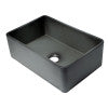 ALFI brand ABCO3020SB Concrete Color 30 inch Reversible Single Fireclay Farmhouse Kitchen Sink