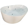 EAGO AM2130 66" Round Free Standing Acrylic Air Bubble Bathtub