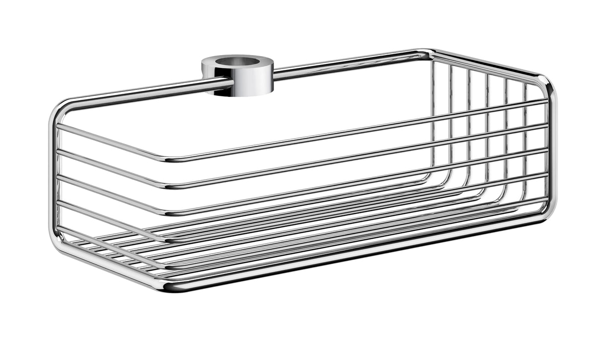Smedbo Sideline Basket for shower riser rail in Polished Chrome