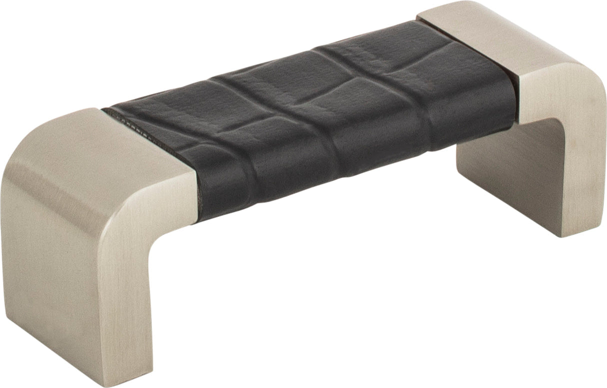Atlas Homewares Paradigm Pull 3 Inch (c-c) BN & Black Croc Leather