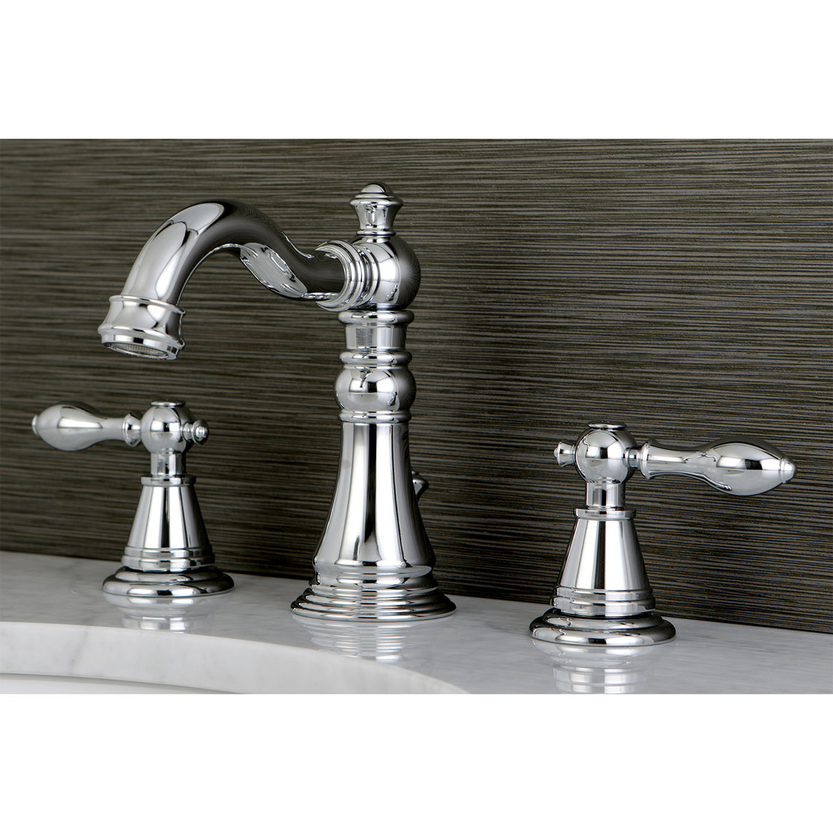 Fauceture FSC1971AL English Classic Widespread Bathroom Faucet, Polished Chrome